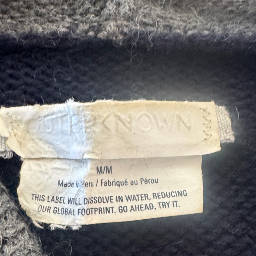 Outerknown Gray and Blue Striped Sweater - Picture 2 of 10